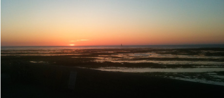 Coucher de soleil sur l'île de Ré